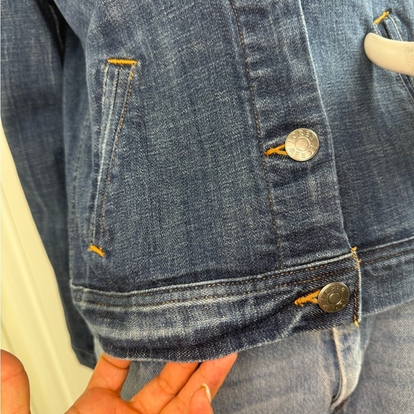 J. Crew Jean Jacket Women Small 02661 Short Washed Blue Denim Stretch Size - Picture 6 of 12